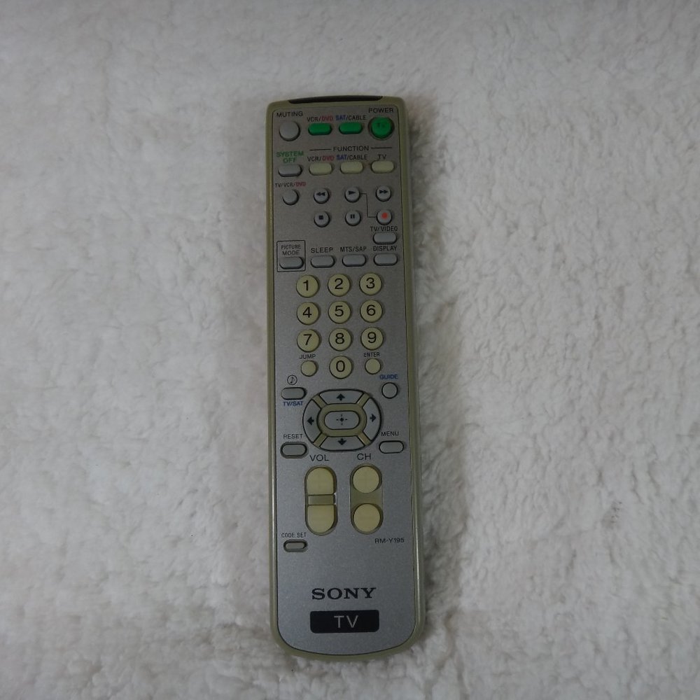 SONY RM-Y195 TV, VCR, DVD, SAT, CABLE, REMOTE CONTROL